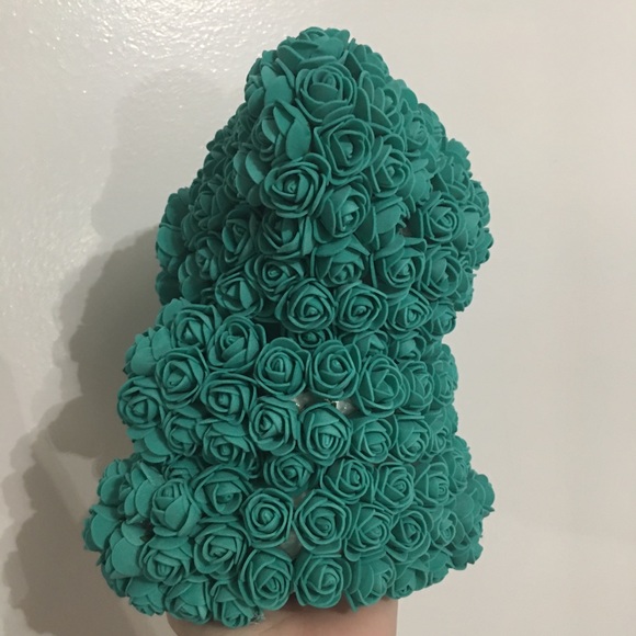 Turquoise Rose Bear - Picture 5 of 7